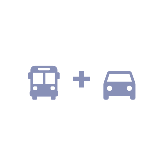 Bus + Car icon