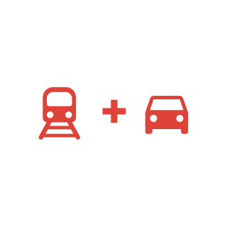 Train + Car icon