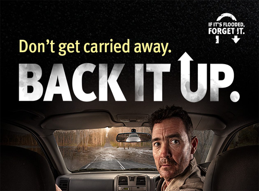 Back up if it's flooded forget it